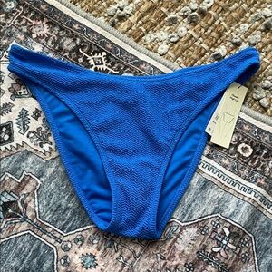 *NEW* No Boundaries Blue Textured Bikini Bottom